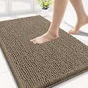 Smiry Bathroom Rugs 30X18, Luxury Chenille Extra Soft Absorbent Bath Mat