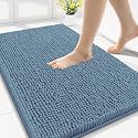 Smiry Bathroom Rugs 30X18, Luxury Chenille Extra Soft Absorbent Bath Mat