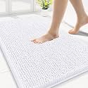 Smiry Bathroom Rugs 30X18, Luxury Chenille Extra Soft Absorbent Bath Mat
