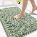Smiry Bathroom Rugs 30X18, Luxury Chenille Extra Soft Absorbent Bath Mat