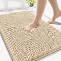 Smiry Bathroom Rugs 30X18, Luxury Chenille Extra Soft Absorbent Bath Mat