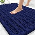 Smiry Bathroom Rugs 30X20, Extra Soft Rubber Backing Chenille Bath Mats
