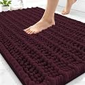 Smiry Bathroom Rugs 30X20, Extra Soft Rubber Backing Chenille Bath Mats