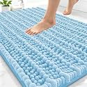 Smiry Bathroom Rugs 30X20, Extra Soft Rubber Backing Chenille Bath Mats