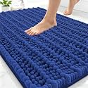Smiry Bathroom Rugs 30X20, Extra Soft Rubber Backing Chenille Bath Mats