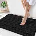 Smiry Bathroom Rugs 32X20, Extra Soft Rubber Backing Chenille Bath Mats