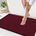 Smiry Bathroom Rugs 32X20, Luxury Chenille Extra Soft Absorbent Bath Mat