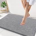 Smiry Bathroom Rugs 32X20, Luxury Chenille Extra Soft Absorbent Bath Mat