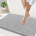 Smiry Bathroom Rugs 32X20, Luxury Chenille Extra Soft Absorbent Bath Mat