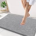 Smiry Bathroom Rugs 34X21, Luxury Chenille Extra Soft Absorbent Bath Mat