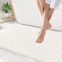 Smiry Bathroom Rugs 34X21, Luxury Chenille Extra Soft Absorbent Bath Mat