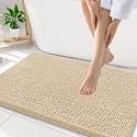 Smiry Bathroom Rugs 34X21, Luxury Chenille Extra Soft Absorbent Bath Mat
