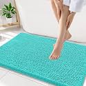 Smiry Bathroom Rugs 34X21, Luxury Chenille Extra Soft Absorbent Bath Mat