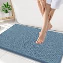 Smiry Bathroom Rugs 34X21, Luxury Chenille Extra Soft Absorbent Bath Mat