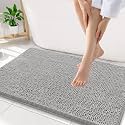Smiry Bathroom Rugs 34X21, Luxury Chenille Extra Soft Absorbent Bath Mat
