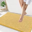 Smiry Bathroom Rugs 34X21, Luxury Chenille Extra Soft Absorbent Bath Mat