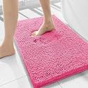 Smiry Bathroom Rugs 34X21, Luxury Chenille Extra Soft Absorbent Bath Mat
