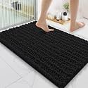 Smiry Bathroom Rugs 35X24, Extra Soft Rubber Backing Chenille Bath Mats