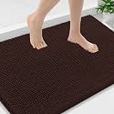 Smiry Bathroom Rugs 35X24, Luxury Chenille Extra Soft Absorbent Bath Mat