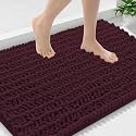 Smiry Bathroom Rugs 36X24, Extra Soft Rubber Backing Chenille Bath Mats