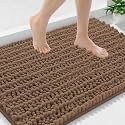 Smiry Bathroom Rugs 36X24, Extra Soft Rubber Backing Chenille Bath Mats