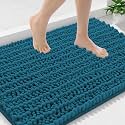 Smiry Bathroom Rugs 36X24, Extra Soft Rubber Backing Chenille Bath Mats