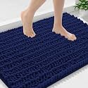 Smiry Bathroom Rugs 36X24, Extra Soft Rubber Backing Chenille Bath Mats