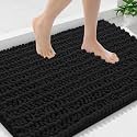 Smiry Bathroom Rugs 36X24, Extra Soft Rubber Backing Chenille Bath Mats