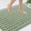 Smiry Bathroom Rugs 36X24, Extra Soft Rubber Backing Chenille Bath Mats
