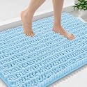 Smiry Bathroom Rugs 36X24, Extra Soft Rubber Backing Chenille Bath Mats