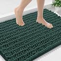 Smiry Bathroom Rugs 36X24, Extra Soft Rubber Backing Chenille Bath Mats