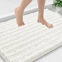 Smiry Bathroom Rugs 36X24, Extra Soft Rubber Backing Chenille Bath Mats