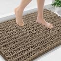 Smiry Bathroom Rugs 36X24, Extra Soft Rubber Backing Chenille Bath Mats