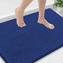 Smiry Bathroom Rugs 36X24, Luxury Chenille Extra Soft Absorbent Bath Mat
