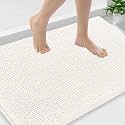 Smiry Bathroom Rugs 36X24, Luxury Chenille Extra Soft Absorbent Bath Mat