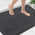 Smiry Bathroom Rugs 36X24, Luxury Chenille Extra Soft Absorbent Bath Mat