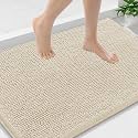 Smiry Bathroom Rugs 36X24, Luxury Chenille Extra Soft Absorbent Bath Mat