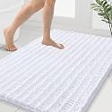Smiry Bathroom Rugs 40X32, Extra Soft Rubber Backing Chenille Bath Mats