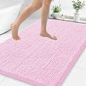 Smiry Bathroom Rugs 40X32, Luxury Chenille Extra Soft Absorbent Bath Mat