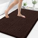 Smiry Bathroom Rugs 40X32, Luxury Chenille Extra Soft Absorbent Bath Mat