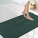 Smiry Bathroom Rugs 44X24, Extra Soft Rubber Backing Chenille Bath Mats