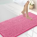 Smiry Bathroom Rugs 44X24, Luxury Chenille Extra Soft Absorbent Bath Mat