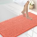 Smiry Bathroom Rugs 44X24, Luxury Chenille Extra Soft Absorbent Bath Mat