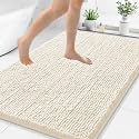Smiry Bathroom Rugs 44X32, Luxury Chenille Extra Soft Absorbent Bath Mat
