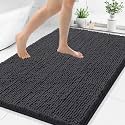 Smiry Bathroom Rugs 44X32, Luxury Chenille Extra Soft Absorbent Bath Mat
