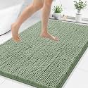Smiry Bathroom Rugs 44X32, Luxury Chenille Extra Soft Absorbent Bath Mat