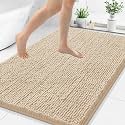 Smiry Bathroom Rugs 44X32, Luxury Chenille Extra Soft Absorbent Bath Mat