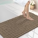 Smiry Bathroom Rugs 45X27, Extra Soft Rubber Backing Chenille Bath Mats