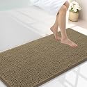 Smiry Bathroom Rugs 45X27, Luxury Chenille Extra Soft Absorbent Bath Mat