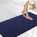 Smiry Bathroom Rugs 45X27, Luxury Chenille Extra Soft Absorbent Bath Mat